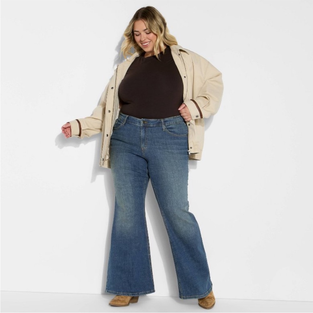 Wild Fable Target Mid Rise Flare Jeans